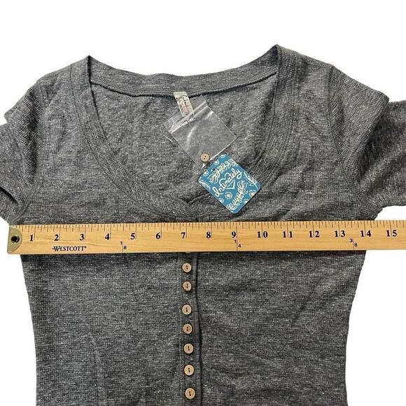 Free People Intimately Henley Thermal Bodysuit Size X Small New‎ - Picture 4 of 16